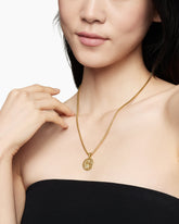 Scorpio Amulet in 18K Yellow Gold with Diamonds, 19mm